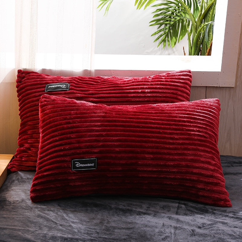 Thicken Corduroy Velvet Winter Pillow Case