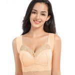 EXTRA LIFT - ULTIMATE LIFT STRETCH FULL-FIGURE SEAMLESS LACE CUT-OUT BRA