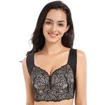 EXTRA LIFT - ULTIMATE LIFT STRETCH FULL-FIGURE SEAMLESS LACE CUT-OUT BRA