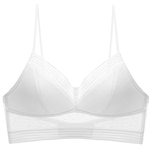 Low Back Wireless Lifting Lace Bra