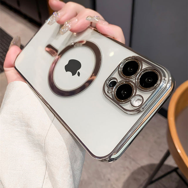 Metal Frame Magnetic charging iPhone Case