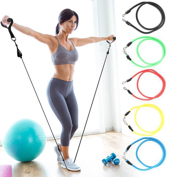 Home Workout Resistance Bands Kit (11 Pieces)