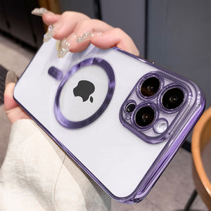 Metal Frame Magnetic charging iPhone Case