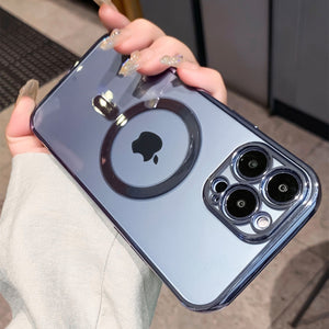 Metal Frame Magnetic charging iPhone Case